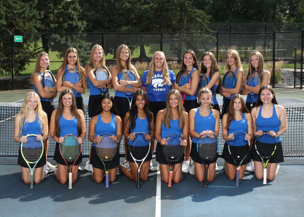 Eagan Girls Tennis Junior Varsity team portrait, 2025